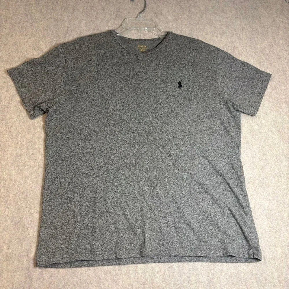 Polo Ralph Lauren T-Shirt Mens M Gray Cotton Classic Short Sleeve Pony Logo Tee